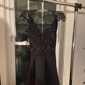 Semi formal dress with lace.